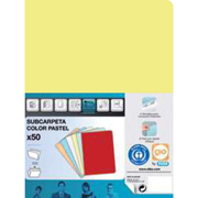 GIO SUBCARPETA COLOR PASTEL 180G A4 AMARILLO 400040508